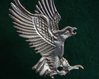 Flat Eagle - Sterling Silver Pendant