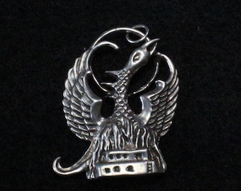 Phoenix Sterling Silver Pendant