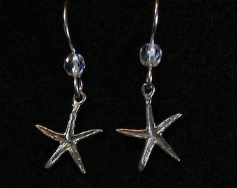 Starfish Earrings - Sterling Silver