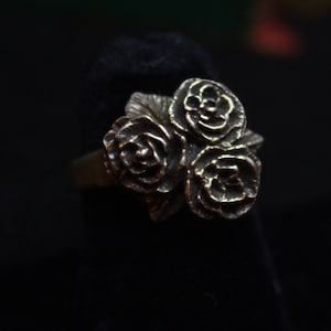 Rose Bouquet - Sterling Silver Ring