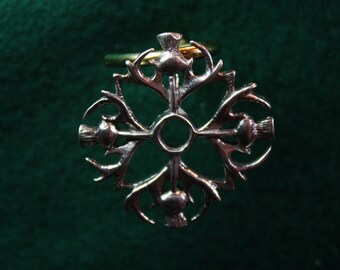 Scottish Thistle - Sterling Silver Pendant