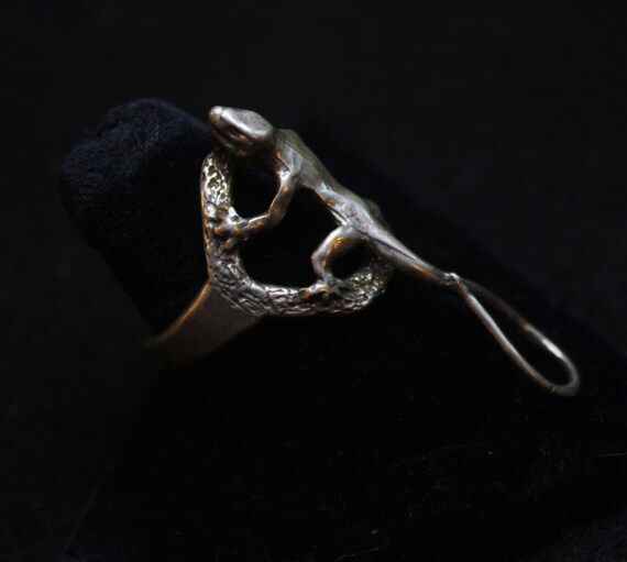 Lizard - Sterling Silver Ring - image 1