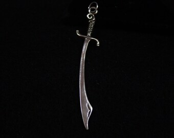 Ethiopian Sword -  Sterling Silver Pendant