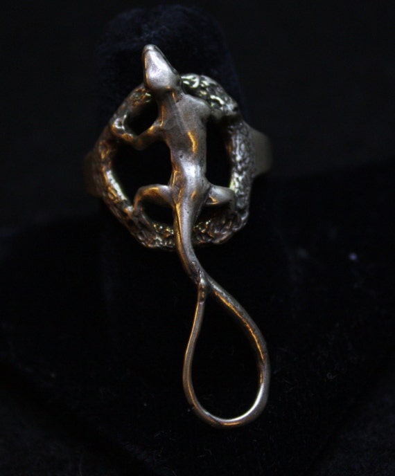 Lizard - Sterling Silver Ring - image 2