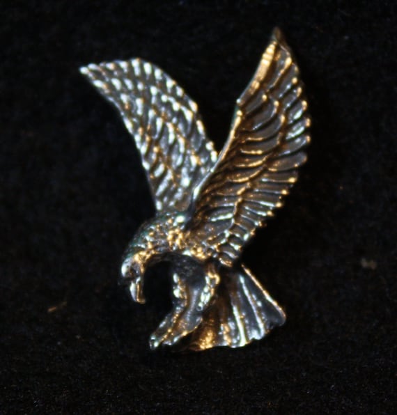 Attacking Eagle - Sterling Silver Pendant - image 1