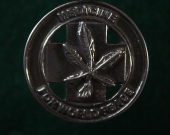 Compassionate Medical Marijuana - Sterling Silver Pendant