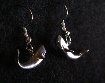 Whale Earring - Sterling Silver