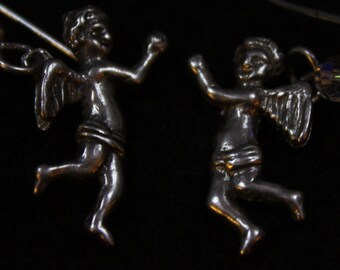CHERUB - en argent Sterling Dangle Earrings