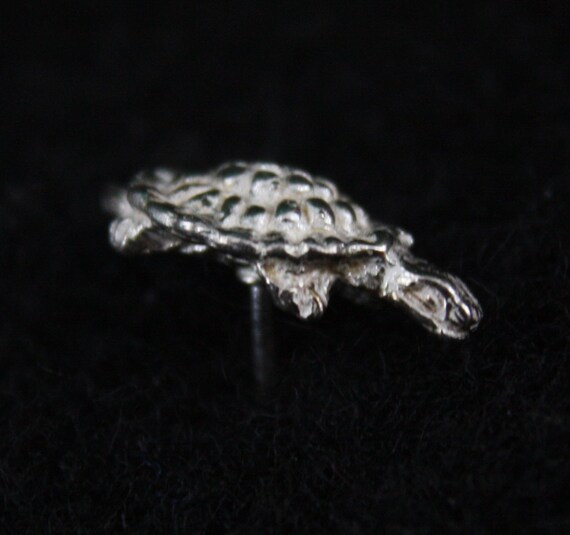 Turtle - Sterling Silver Stud Earrings - image 4