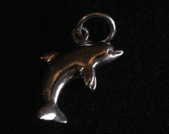 Dolphin Pendant - Sterling Silver