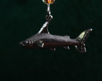 Shark - Sterling Silver Dangle Earring