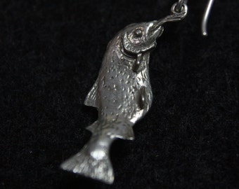 Trout Earrings - Sterling Silver