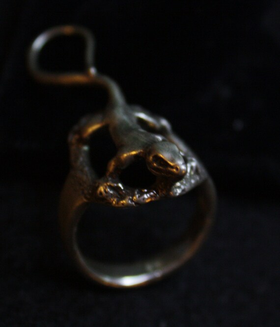 Lizard - Sterling Silver Ring - image 3