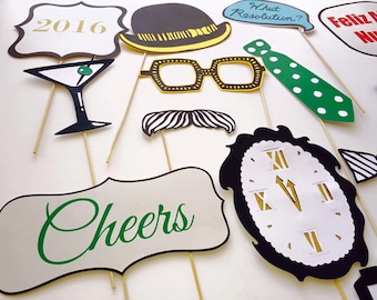 Happy New Year Photo Props