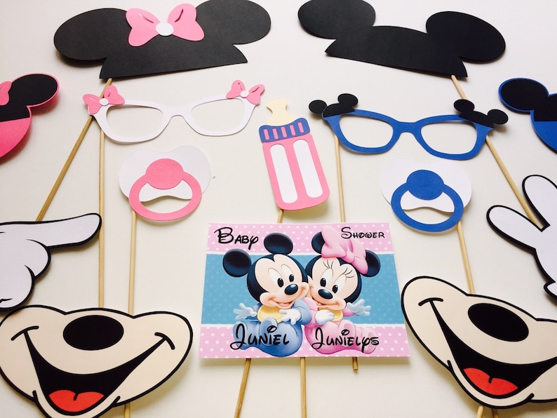 Twin Baby Shower Photo Props Double the fun