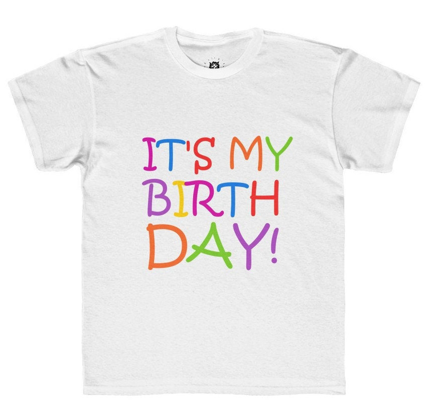 Personalized Kids Birthday TShirts Etsy