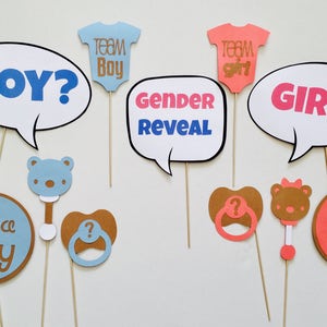 Gender Reveal Props
