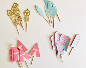 Tribal cake toppers
