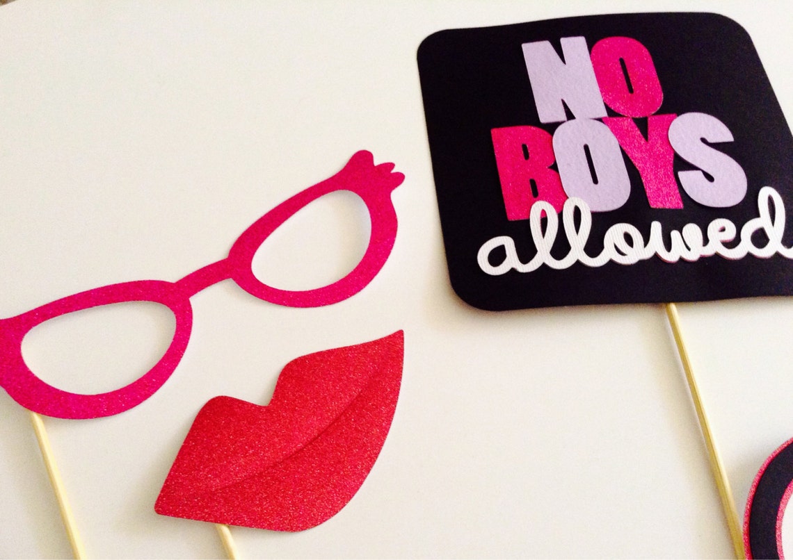 Glitter Slumber Party Photo Props - Etsy