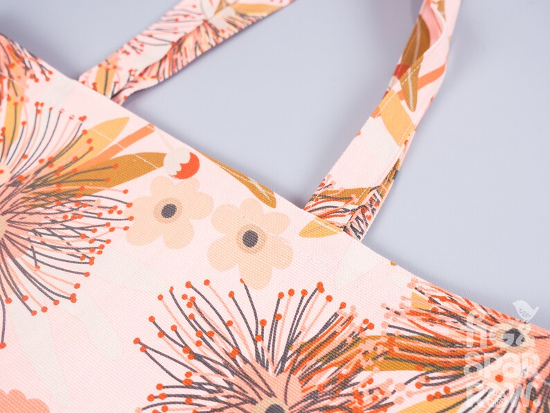 Cotton Bag Little Penda Tote Bag Handbag Library bag Shopping Bag Grocery Bag Market Bag Fabric Tote Eco Reusable Childcare Bag