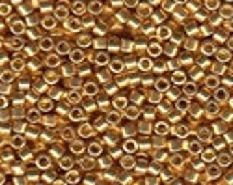 MIYUKI #11 Delica 1832 - DURACOAT Galvanized Gold - 5 grams