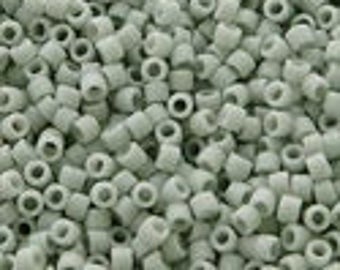MIYUKI #11 Delica 2281 - Frosted Opaque Glaze Cadet Grey - 5 grams