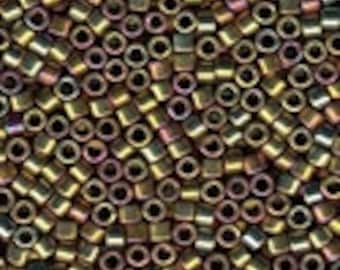 MIYUKI #11 Delica 0029 - Metallic Gold Pewter Bronze AB - 5 grams