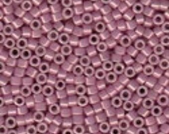 MIYUKI #11 Delica 0253 - Opaque Orchid with Light Gold Luster - 5 grams
