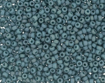 MIYUKI #11 Seed Beads - 10 Grams - 94702 - Frost Opaque Glazed Rainbow Peacock