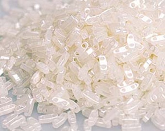 MIYUKI Quarter Tila Beads - 10 Grams - Opal Ceylon - QTL512