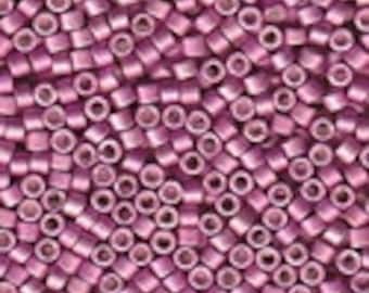 MIYUKI #11 Delica 1184 - Galvanized Semi Frosted Magenta - 5 grams