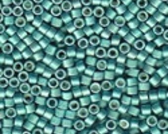 MIYUKI #11 Delica 1183 - Galvanized Semi Frosted Dark Aqua - 5 grams