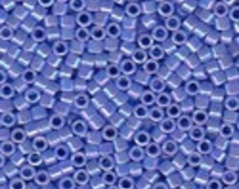 MIYUKI #11 Delica 0167 - Opaque Light Lapis Blue AB - 5 grams