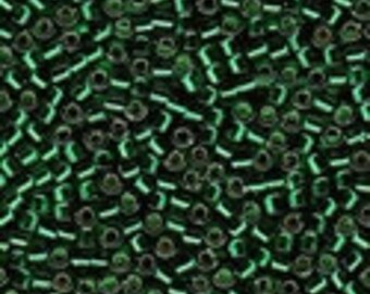 MIYUKI #11 Delica 0148 - Silver Lined Dark Green - 5 grams