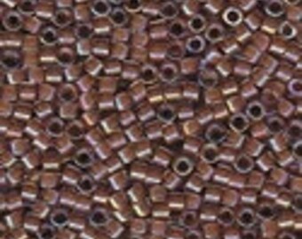 MIYUKI #11 Delica 1732 - Cocoa Lined Crystal AB - 5 grams