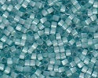 MIYUKI #11 Delica 1812 - Dyed Light Aqua Green Silk Satin - 5 grams