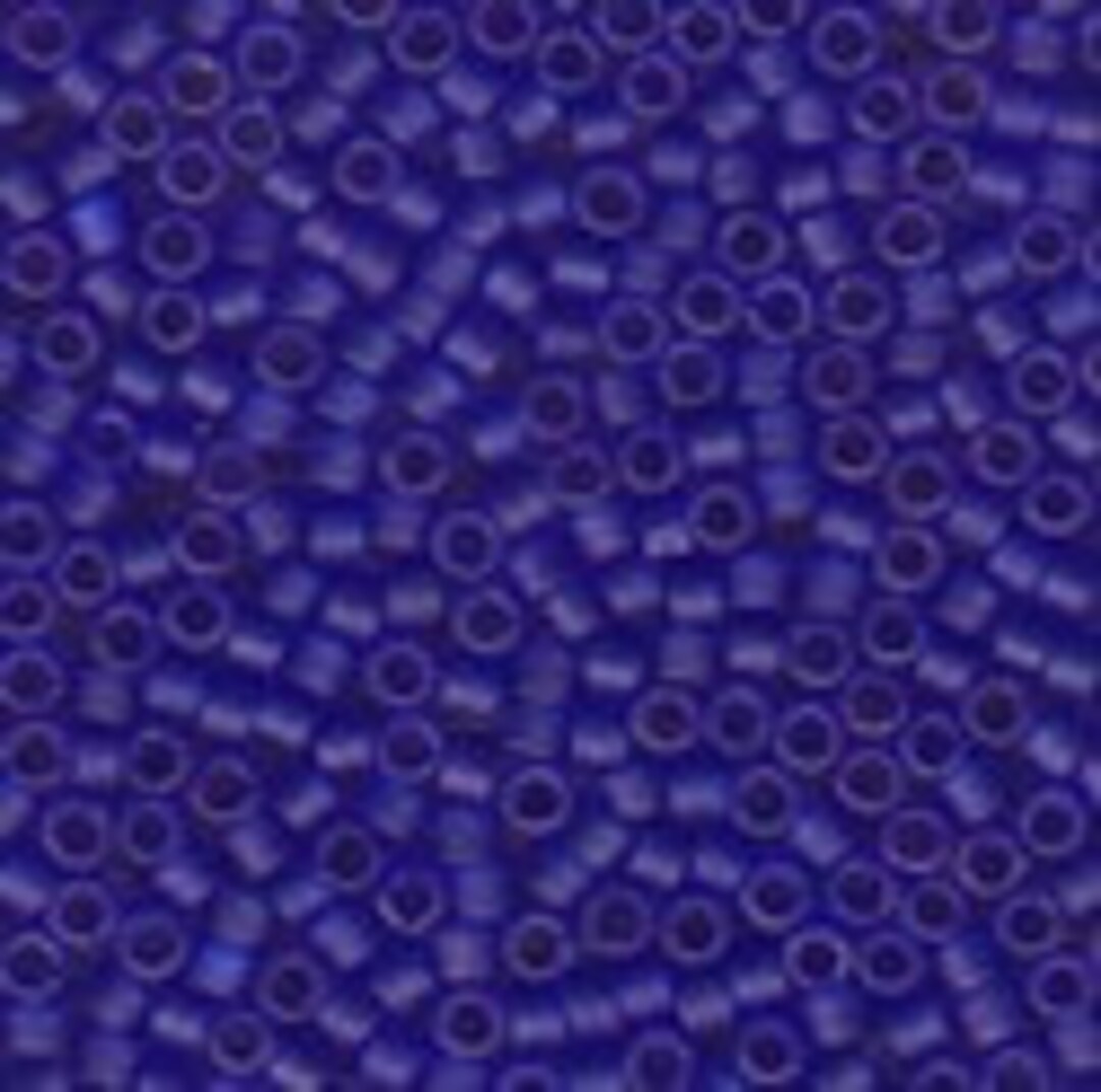 yuka♡　0721 MIYUKI #11 Delica 0748 - Matte Transparent Cobalt Blue - 5 Grams