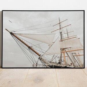 Sailboat on the Ocean Southern California Ocean Print for Digital Download
