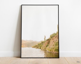 Saguaro Salt River Arizona Mountains Print for Digital Download