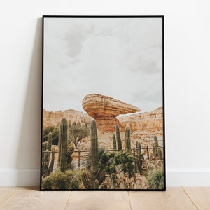 Cars Desert Landscape Fantasy Theme Park Southern California Print for Digital Download
