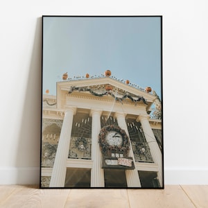 Haunted Mansion Spooky Pumpkin New Orleans Theme Park Southern California Print for Digital Download