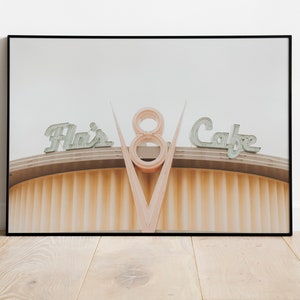 Cars Vintage Gas Station Fantasy Theme Park Southern California Print for Digital Download