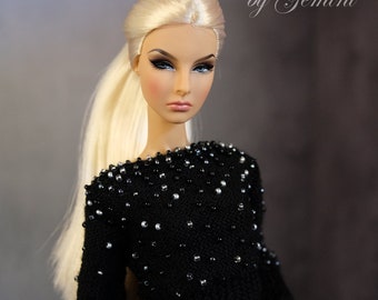 by GEMINI ~ PRE-ORDER knitted sweater clothes outfit fashion for Fashion Royalty FR2 Poppy Parker Momoko