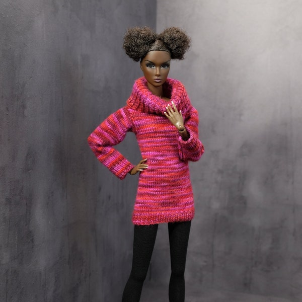 por GEMINI ~ PRE-ORDEN suéter de punto ropa traje vestido de moda para Fashion Royalty FR2 Poppy Parker Barbie Momoko