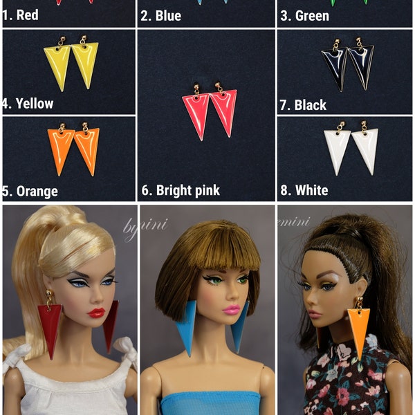 Earrings for Fashion Royalty Poppy Parker Barbie Momoko Lovetones Mizi