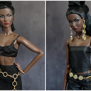 Chain belt for Fashion Royalty Poppy Parker Momoko Lovetones Mizi fashion doll 12 inch 1/6 scale