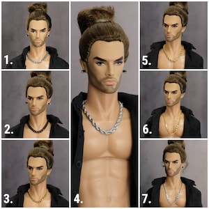 Halskette für männliche Puppen Homme Adonis DG Color Infusion Actionfigur im Maßstab 1/6