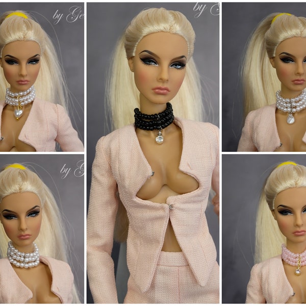 Necklace choker for Fashion Royalty Poppy Parker Barbie Momoko Lovetones Mizi