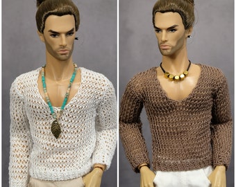 door GEMINI ~ op voorraad gebreide kleding trui sweatshirt outfit voor mannelijke poppen Homme DG Color Infusion 1/6 schaal