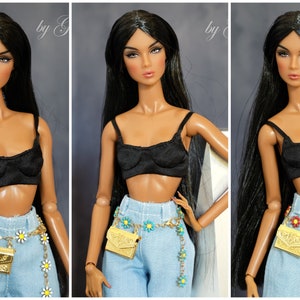 Chain belt for Fashion Royalty Poppy Parker Momoko Lovetones Mizi fashion doll 12 inch 1/6 scale